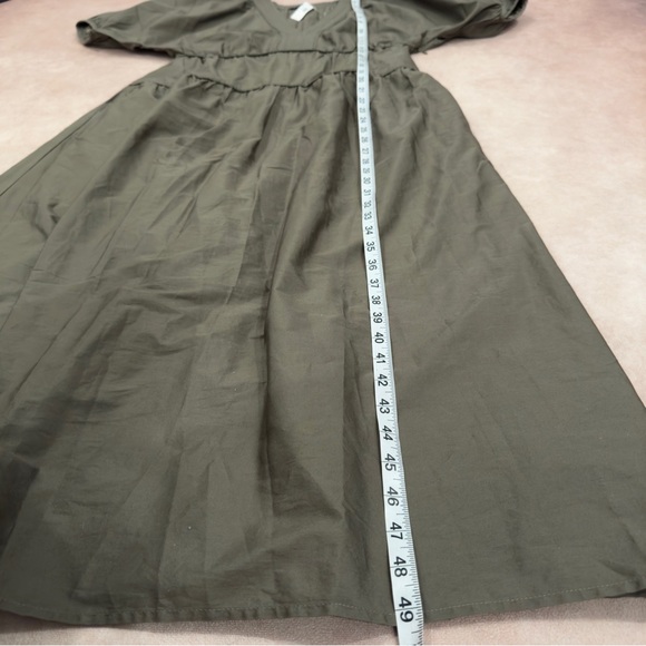 Madewell Puff-Sleeve Midi Dress in Poplin • size xs • NT402 • NWT - Picture 10 of 16